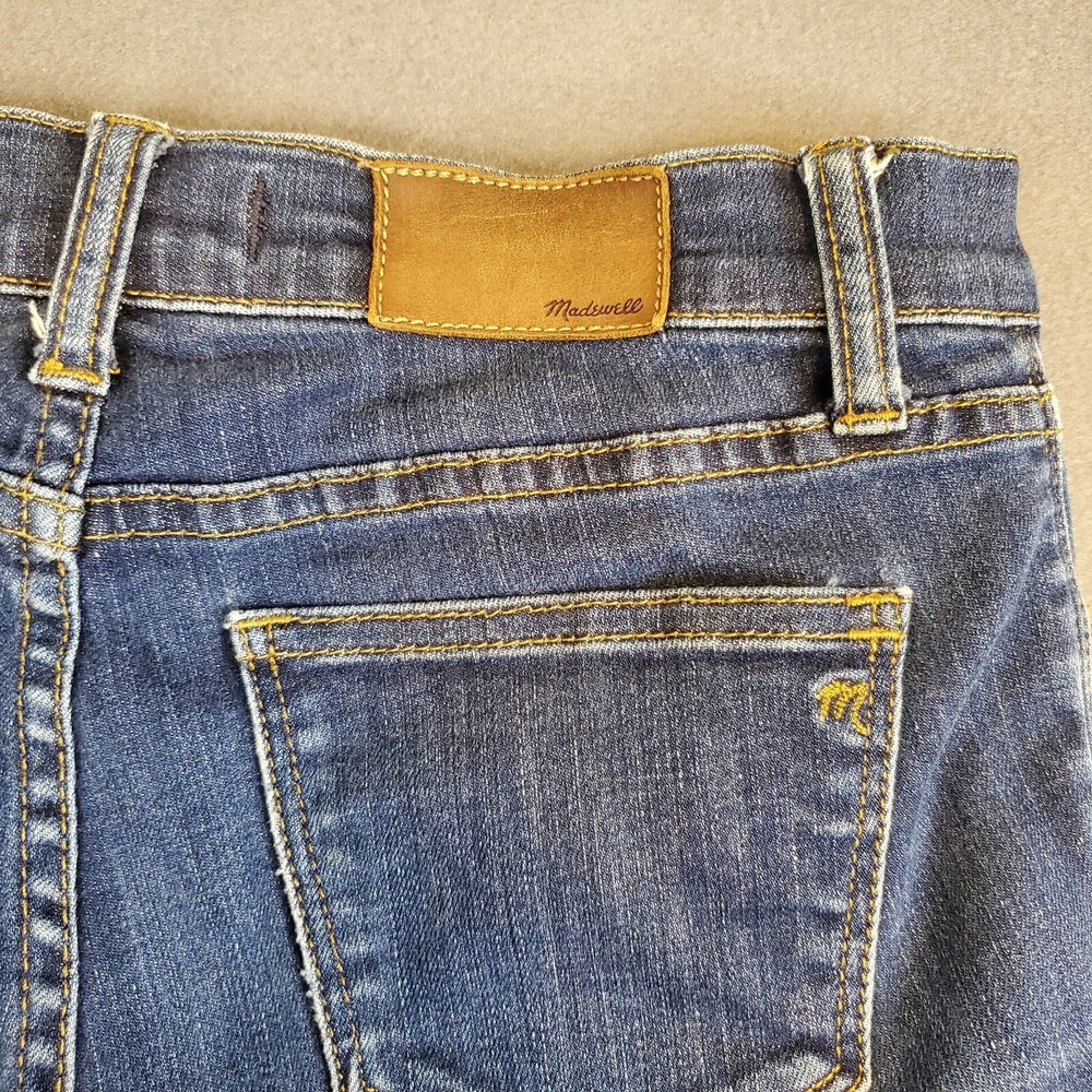 Madewell Skinny Skinny Jeans Women's Size 27 Mid Rise Blue, Light Wash Knee‎ - Picture 3 of 11